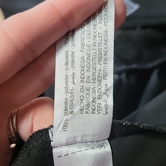 Zara Size L Black Midi Skirt, Ruched Front Side with Gold Decorative Buttons - Picture 10 of 11